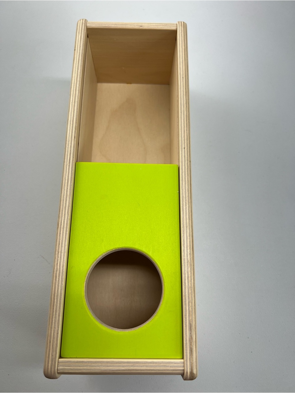 Lovevery Sliding Top Box & Ball Montessori Inspired Wooden Toy - Picture 2 of 6